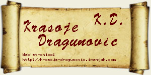 Krasoje Dragunović vizit kartica